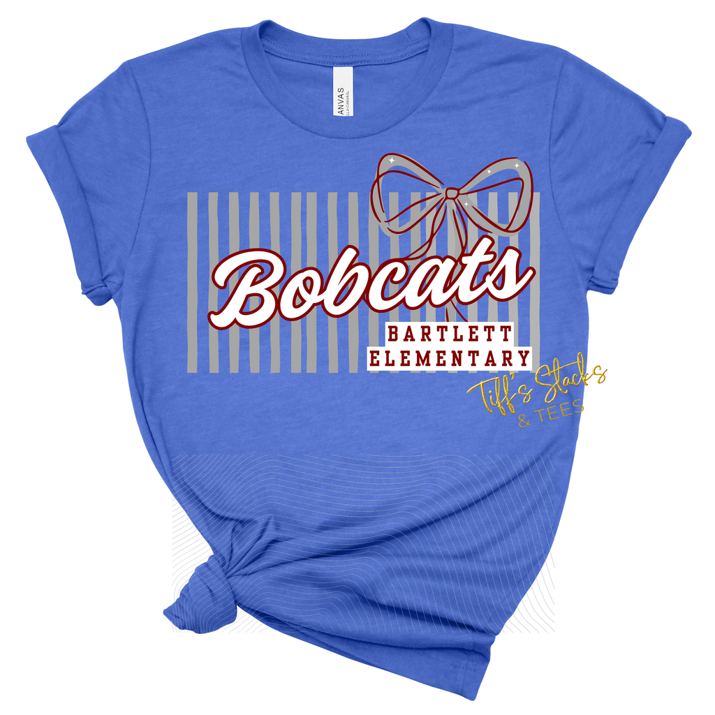 Bartlett Bobcats Preppy Striped Coquette