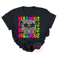 Bulldogs Preppy Neon Mascot