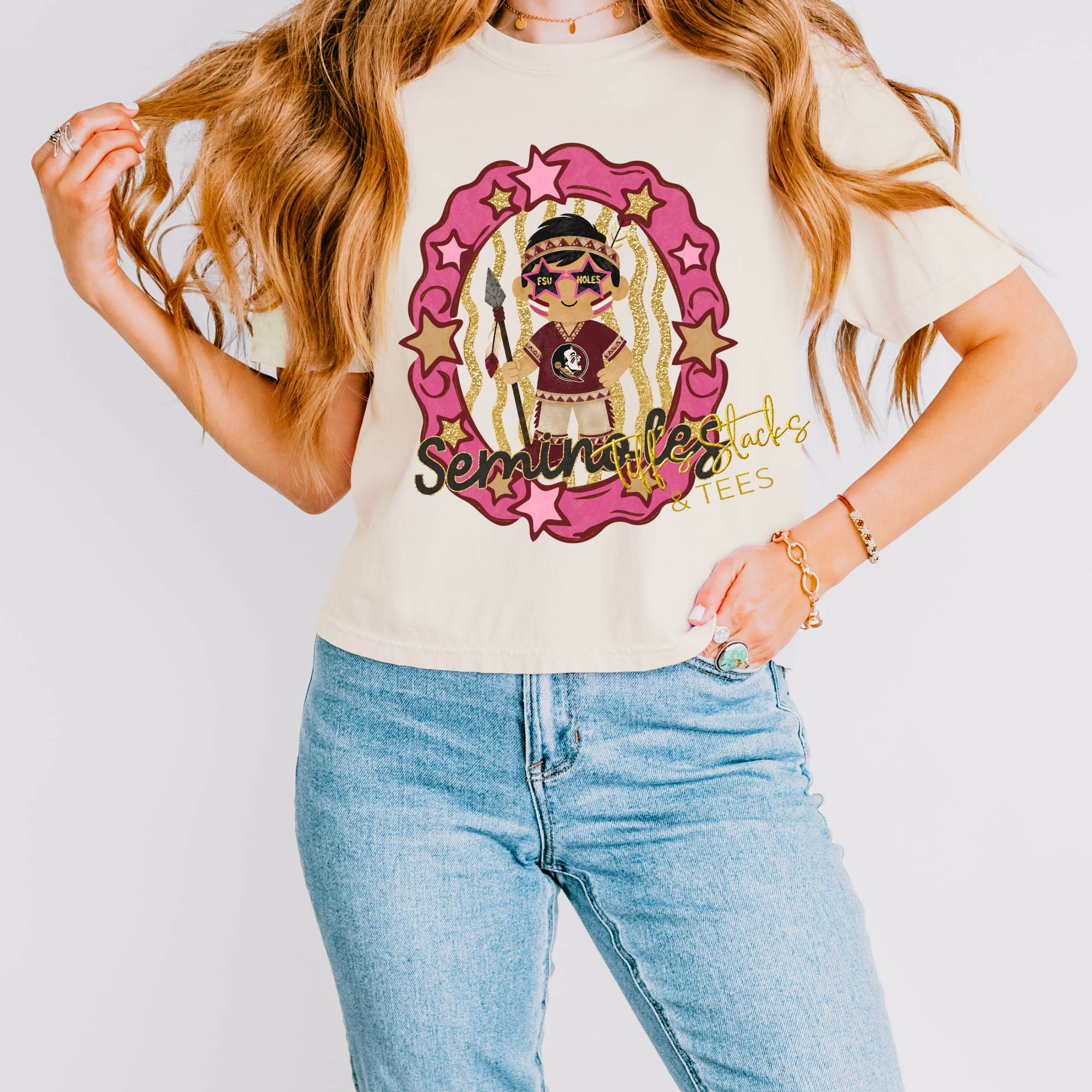 Seminoles (FSU) Preppy Shimmer Mascot