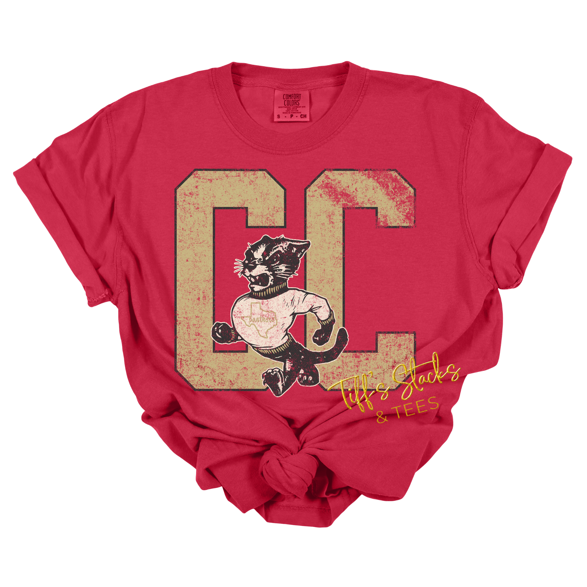 Caney Creek Panthers Vintage Mascot