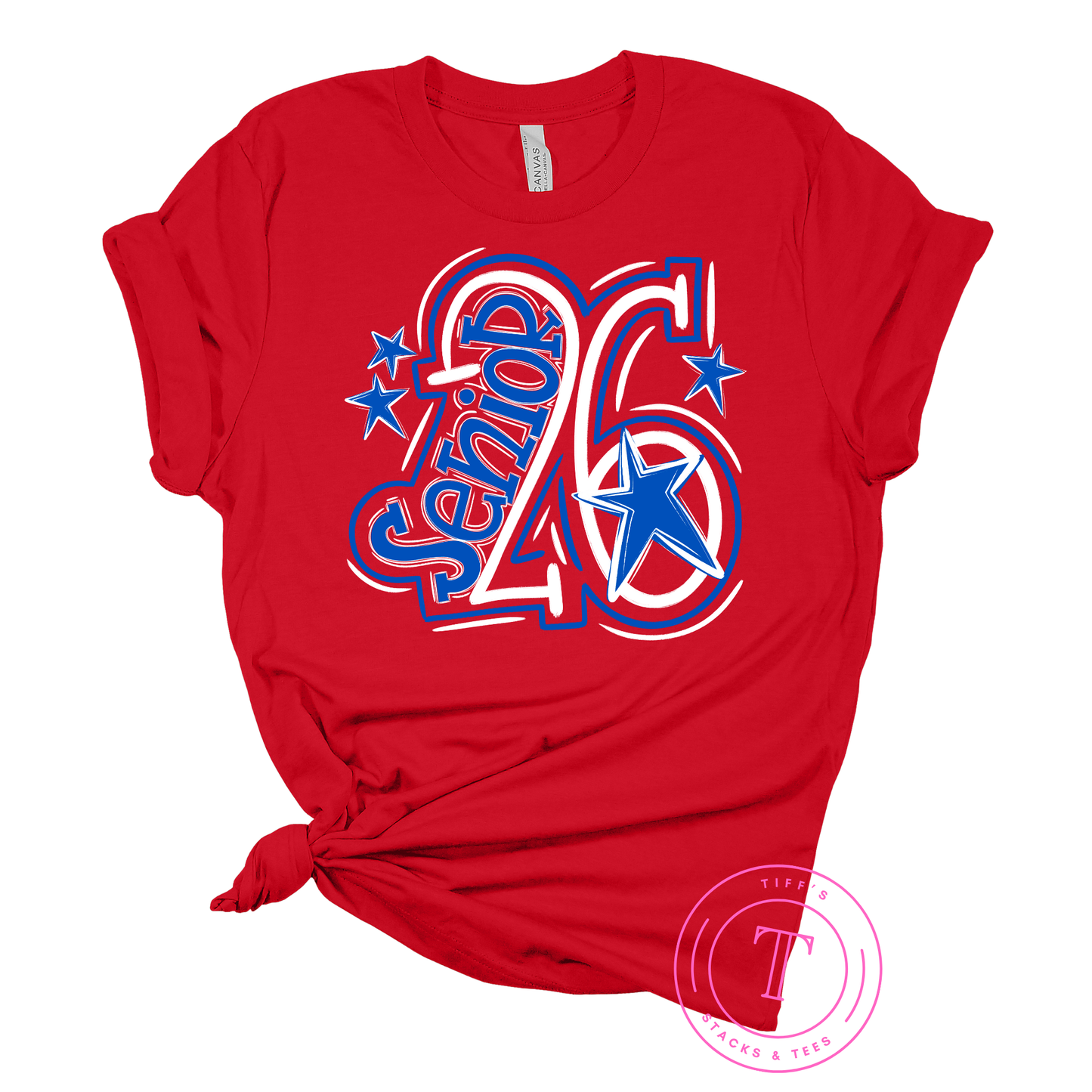 Senior 26 Royal Blue & White