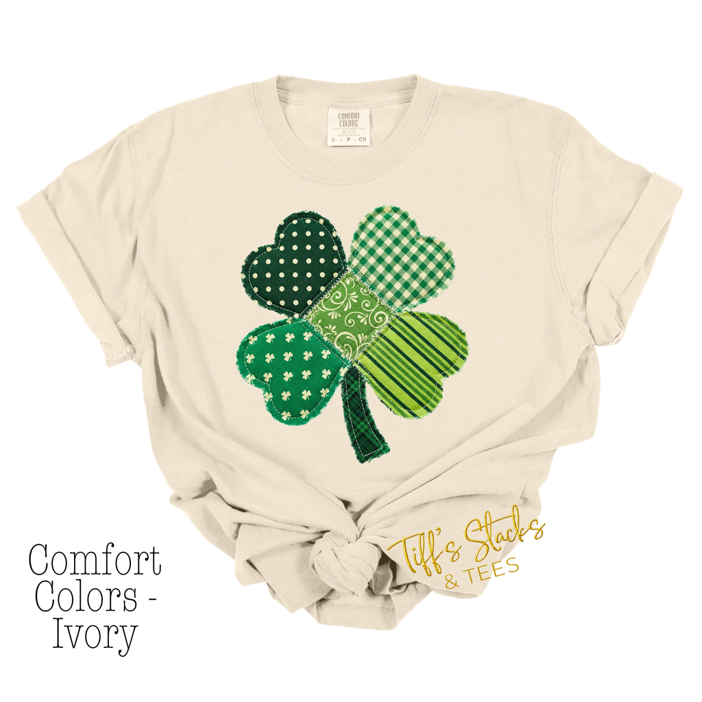 St. Patrick's Day Faux Quilted Shamrock
