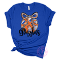 Grizzlies Basketball Royal Blue & Orange Brushstroke