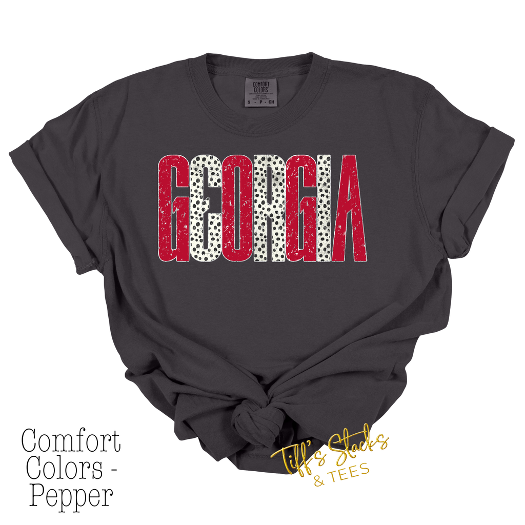 Georgia Distressed Metallic Dal Dot
