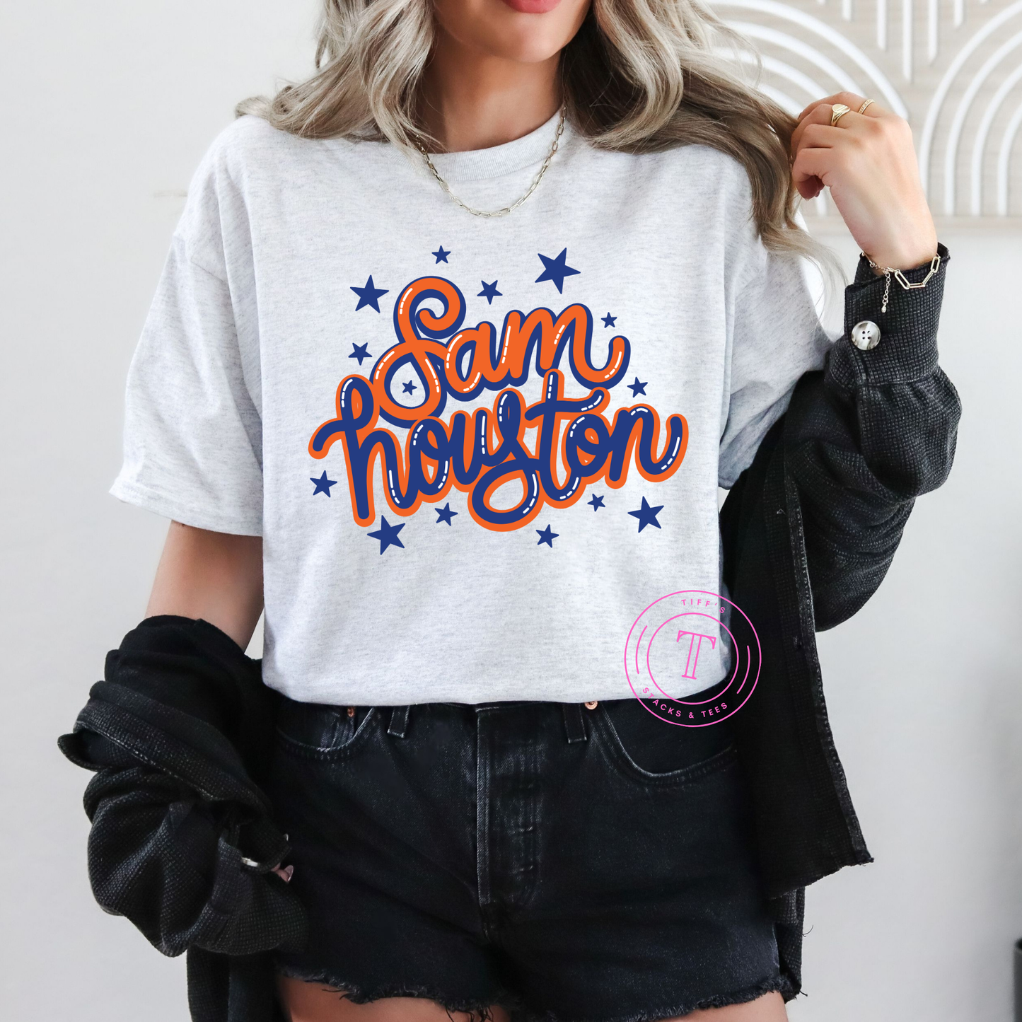 Sam Houston w/ Stars