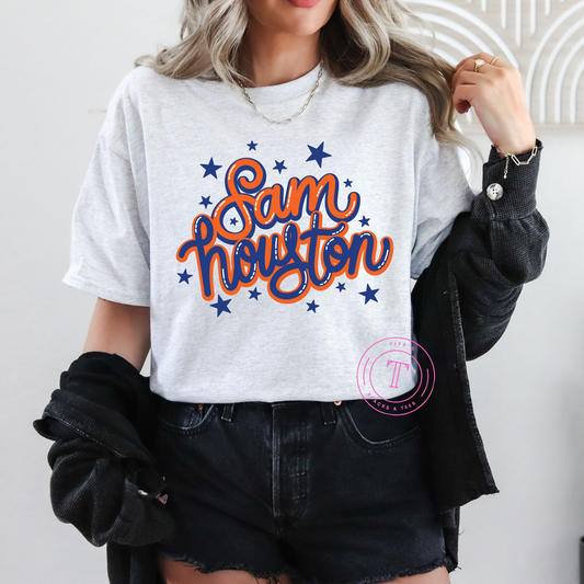Sam Houston w/ Stars