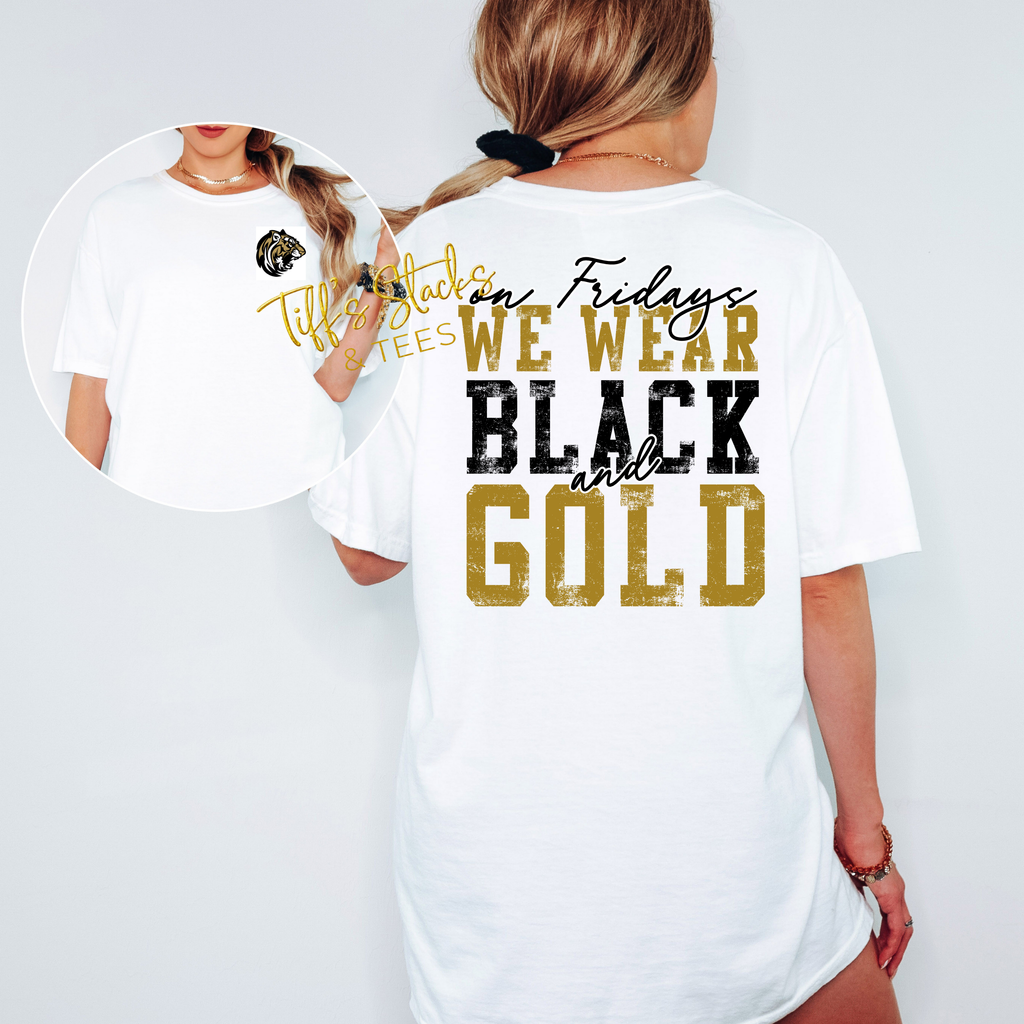 On Fridays We Wear Black & Gold - Conroe Youth