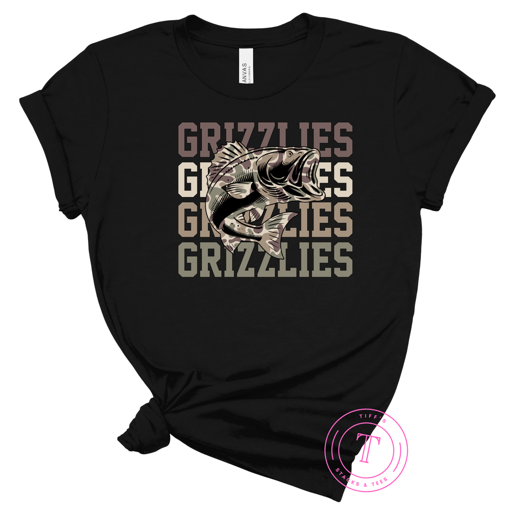 Grizzlies Fishing Camo Youth