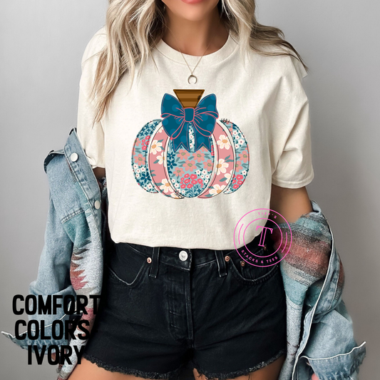 Floral Coquette Pumpkin