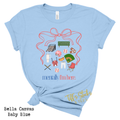 Mentally I am Here Preppy Coquette Baseball