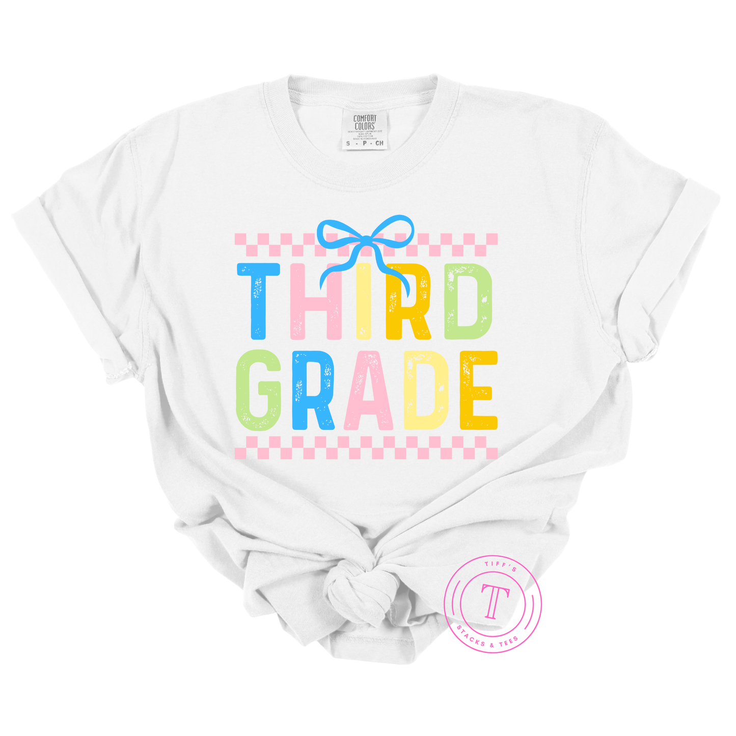 Grade Level Pastel Checkered Coquette Youth
