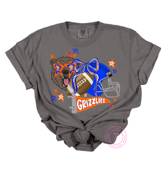 Grizzlies Preppy Football Youth