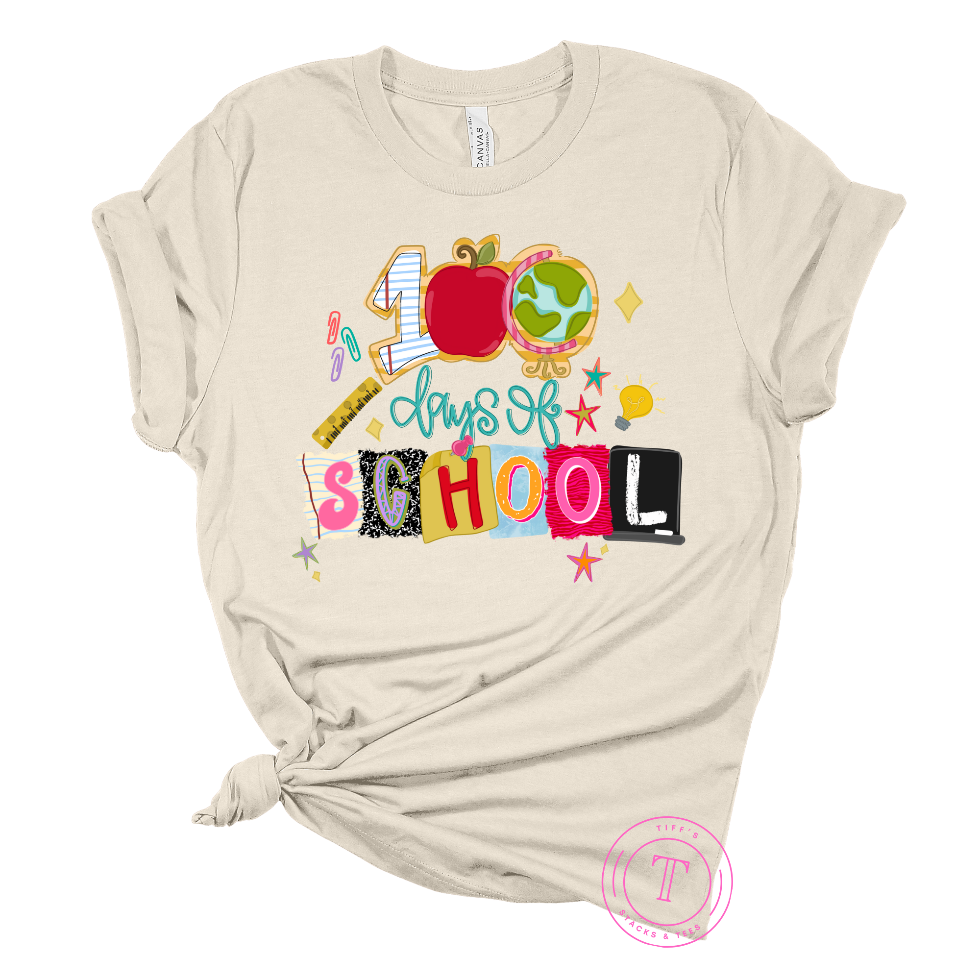 100 Days of School Paper Collage Youth