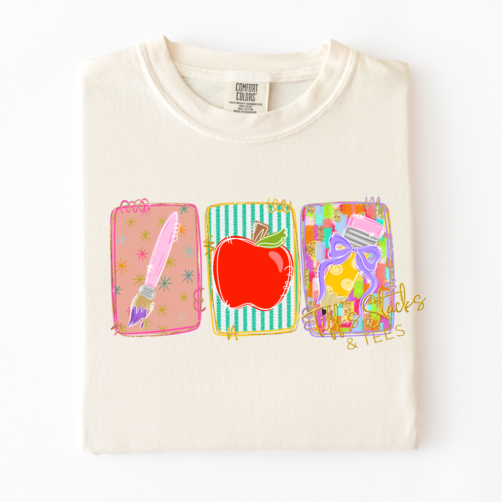 Teacher Preppy Tri-Panels
