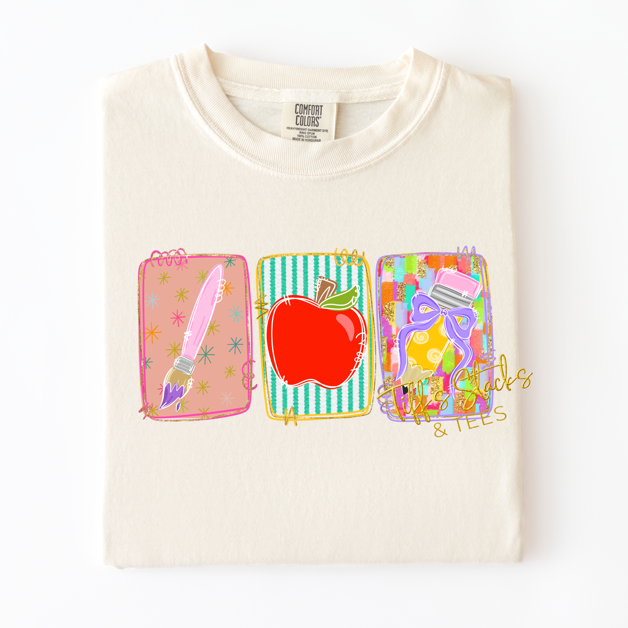 Teacher Preppy Tri-Panels