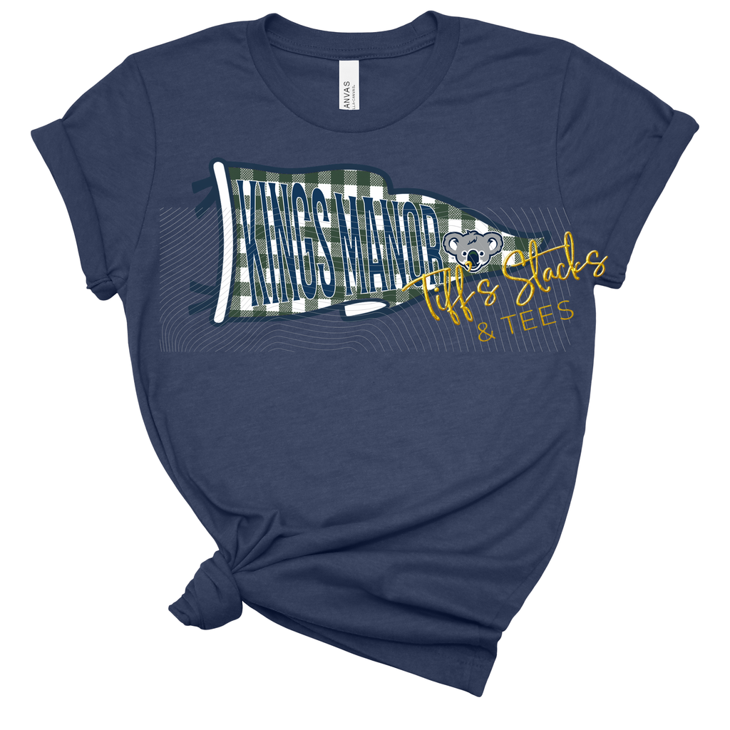 Kings Manor Koalas Gingham Pennant