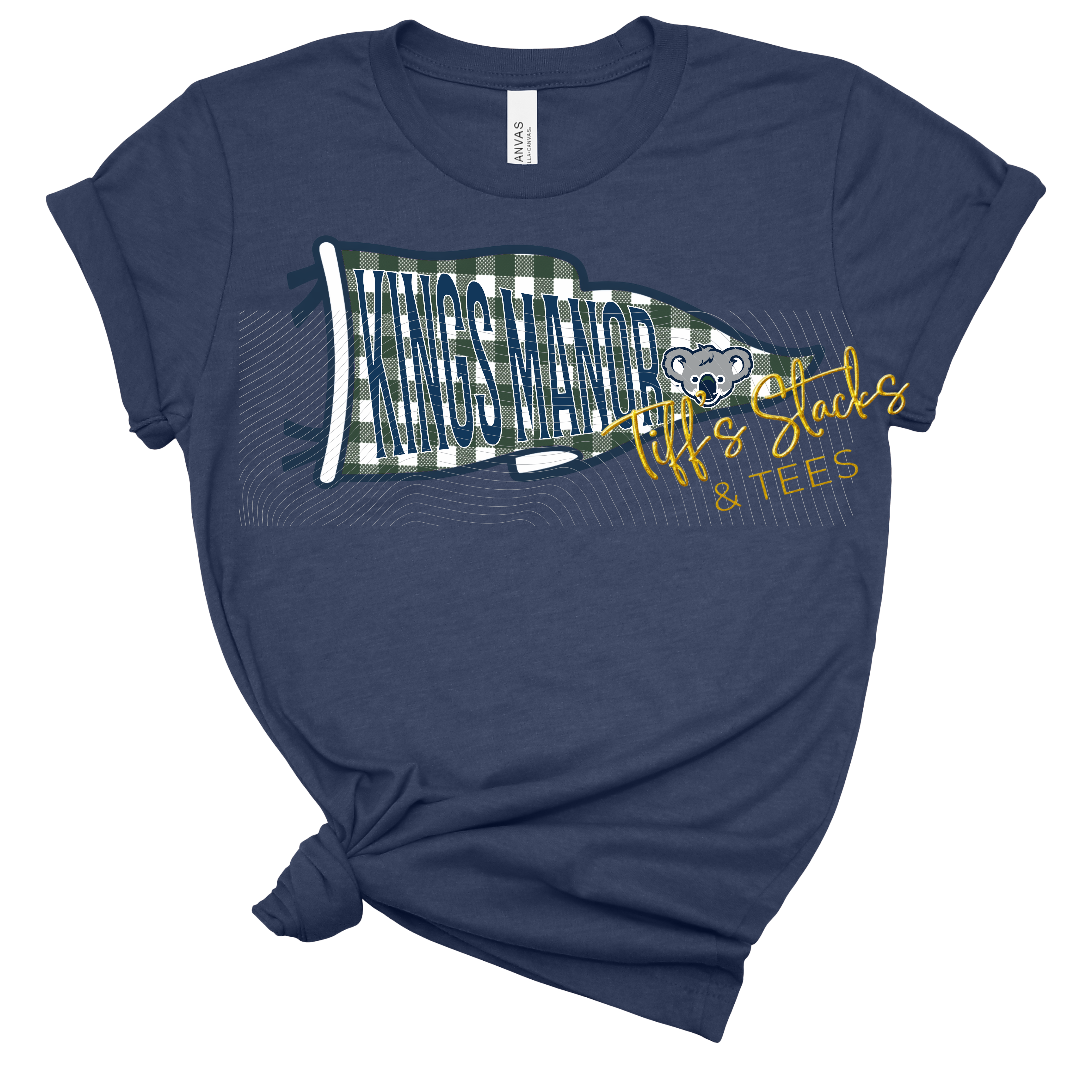 Kings Manor Koalas Gingham Pennant