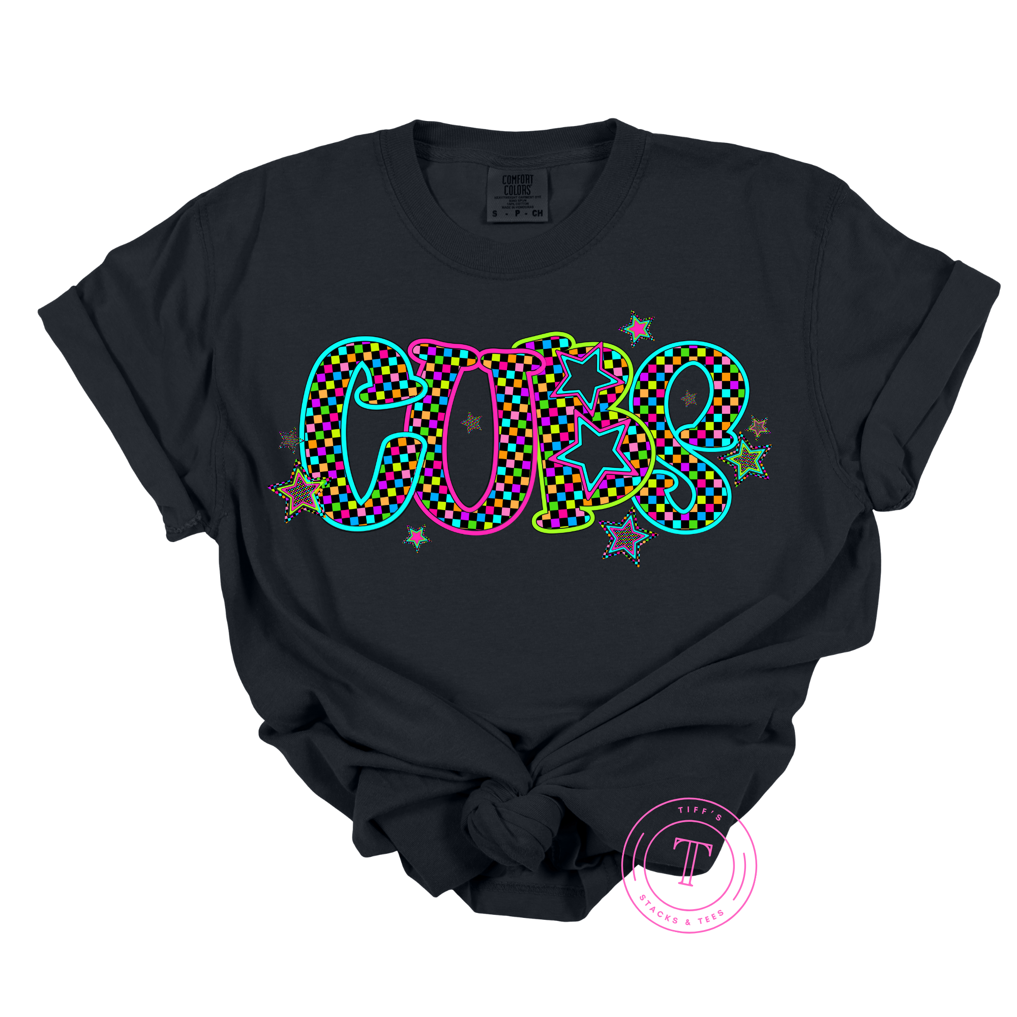 Cubs Neon Stars