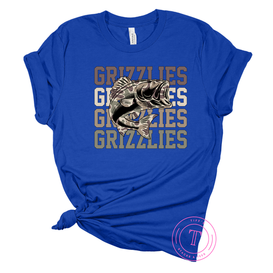 Grizzlies Fishing Camo Youth