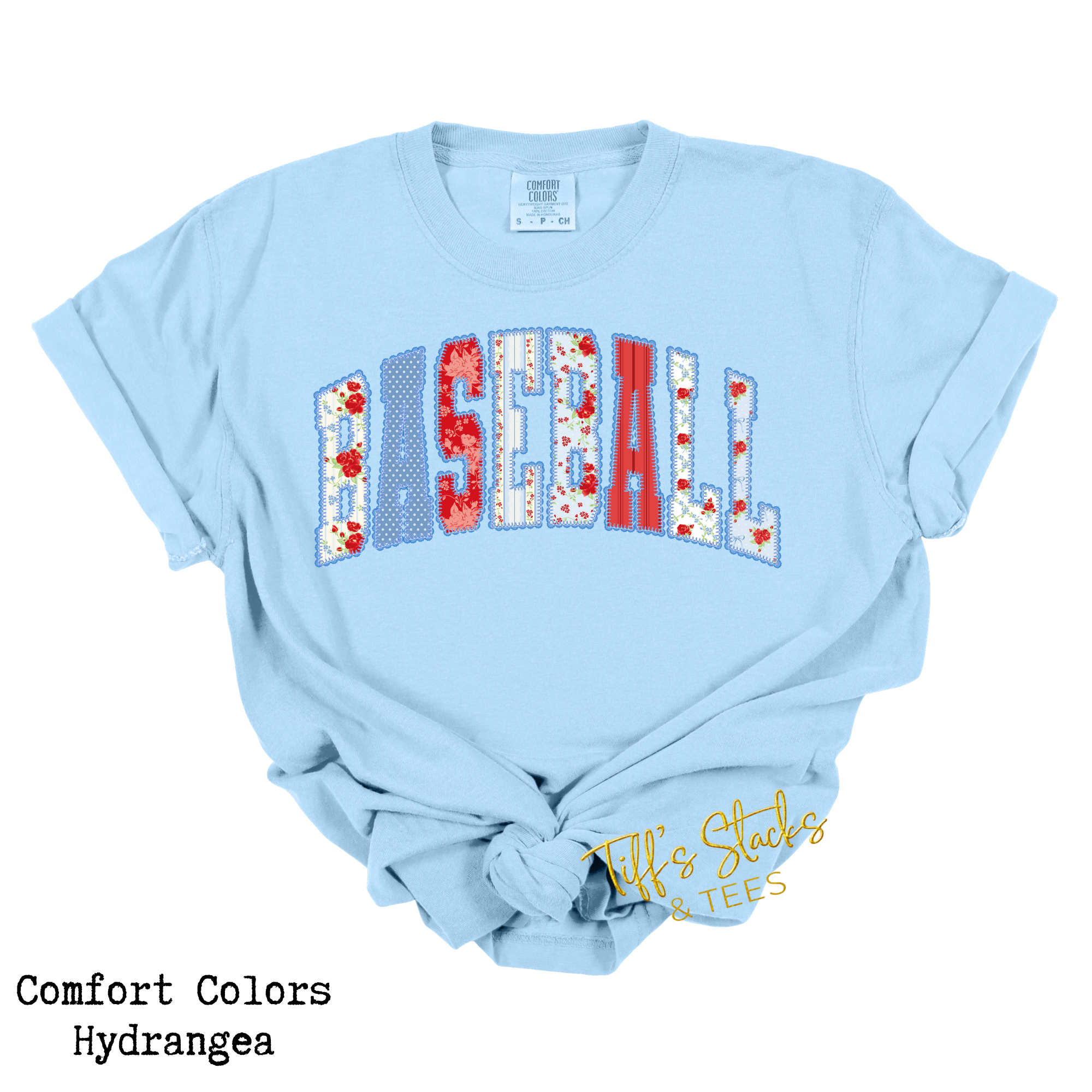 Baseball Preppy Floral Dot