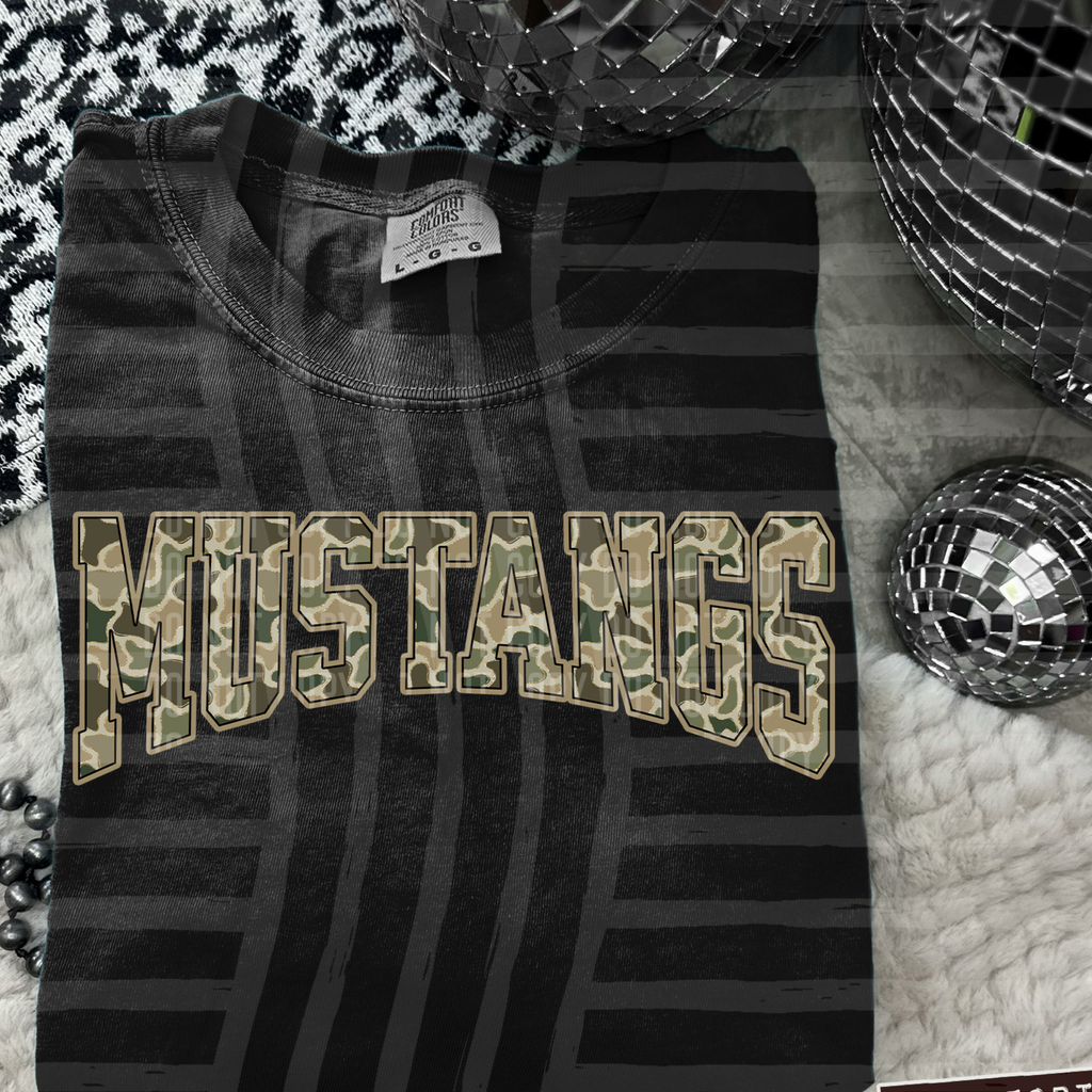 Mustangs Camo Varsity Youth
