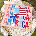 America Stacked w/ Flag
