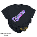 Dingers Purple 90's Retro Diagonal