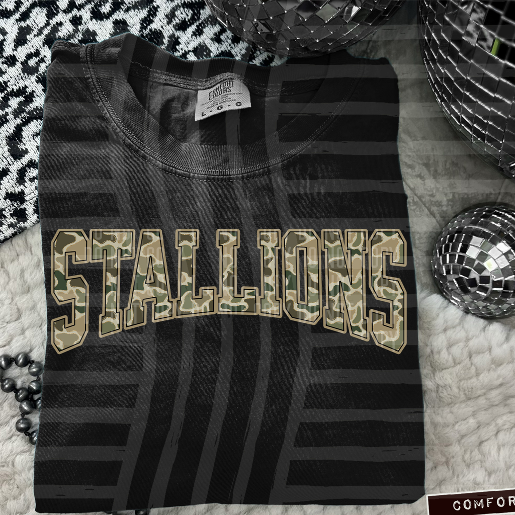 Stallions Camo Varsity