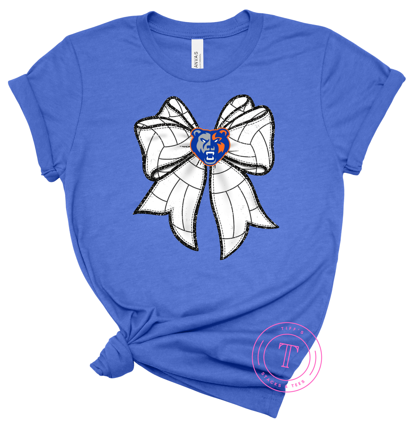 Volleyball Coquette Bow w/ Grizzlies
