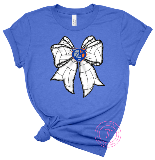 Volleyball Coquette Bow w/ Grizzlies