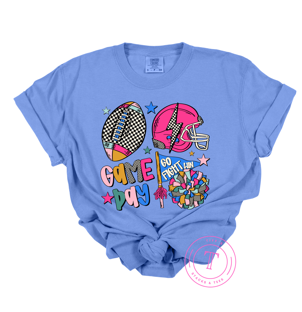 Football Game Day Bright Colors Youth