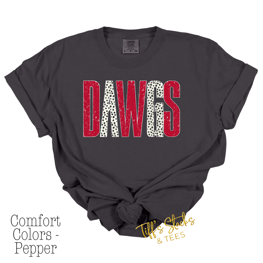 Dawgs Distressed Metallic Dal Dot