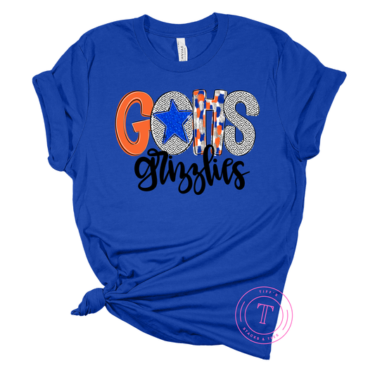 GOHS Grizzlies Poppy Brushstroke