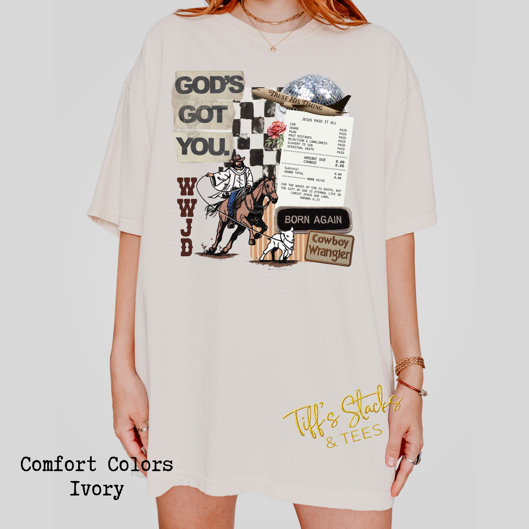 God's Got You Cowboy Collage
