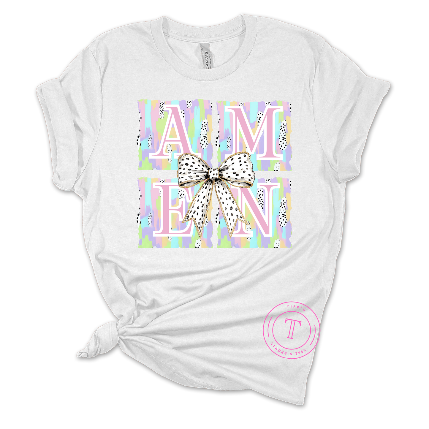 Amen Dalmation Dot Coquette Bow