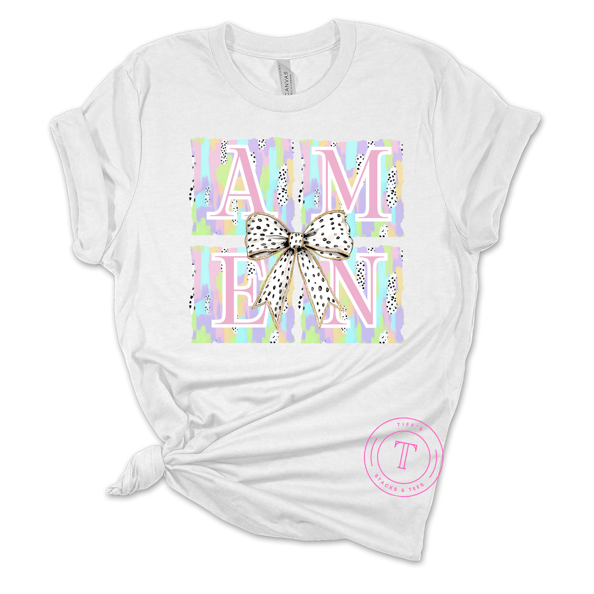 Amen Dalmation Dot Coquette Bow Youth
