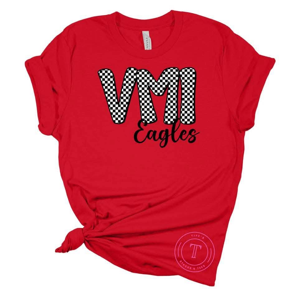 VMI Eagles Black Checkered