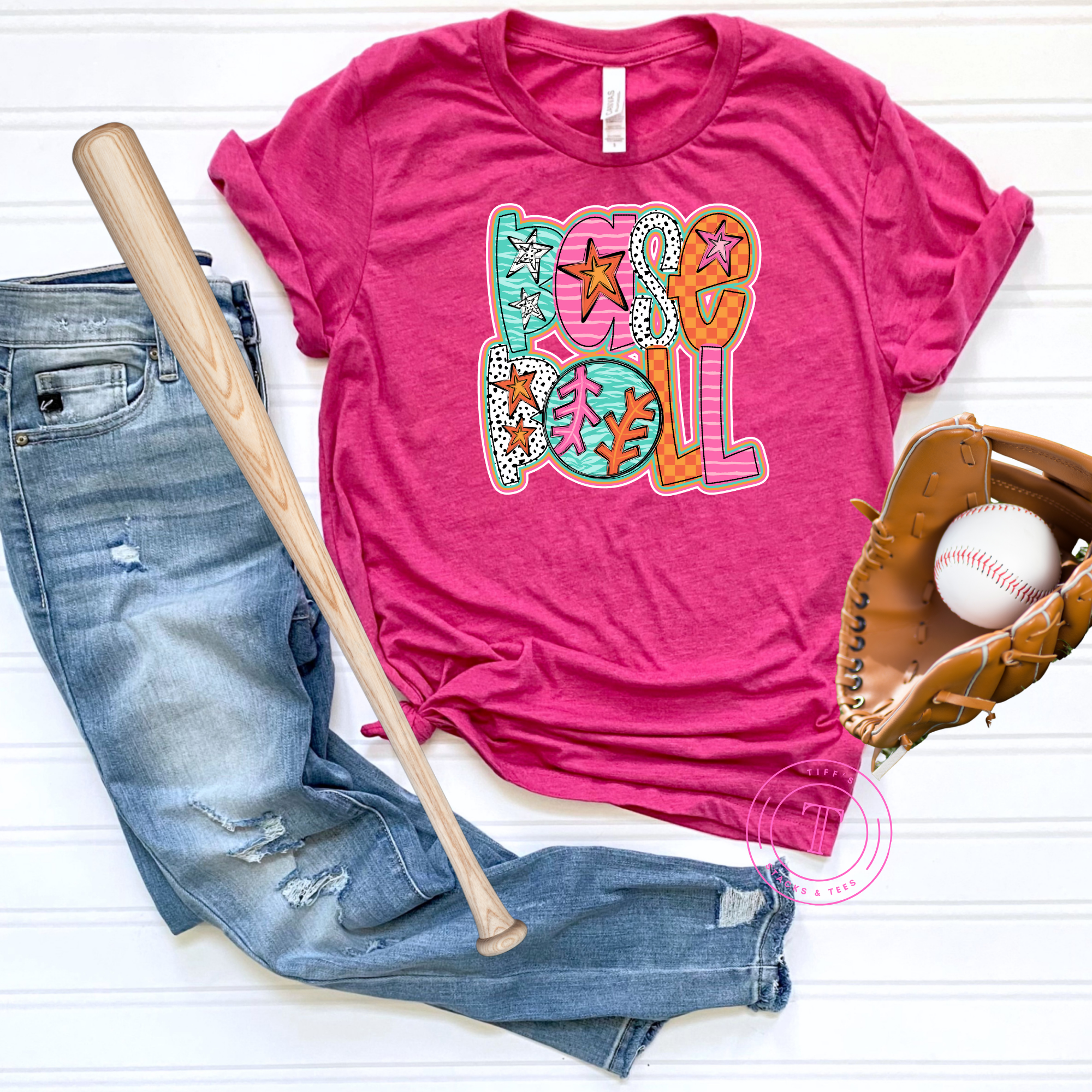 Baseball Colorful Doodle