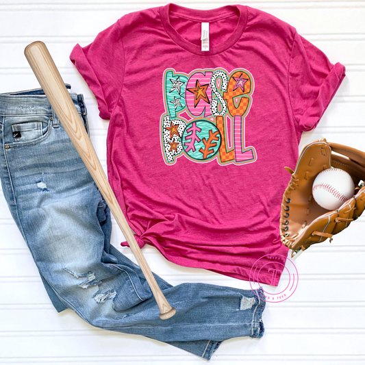 Baseball Colorful Doodle