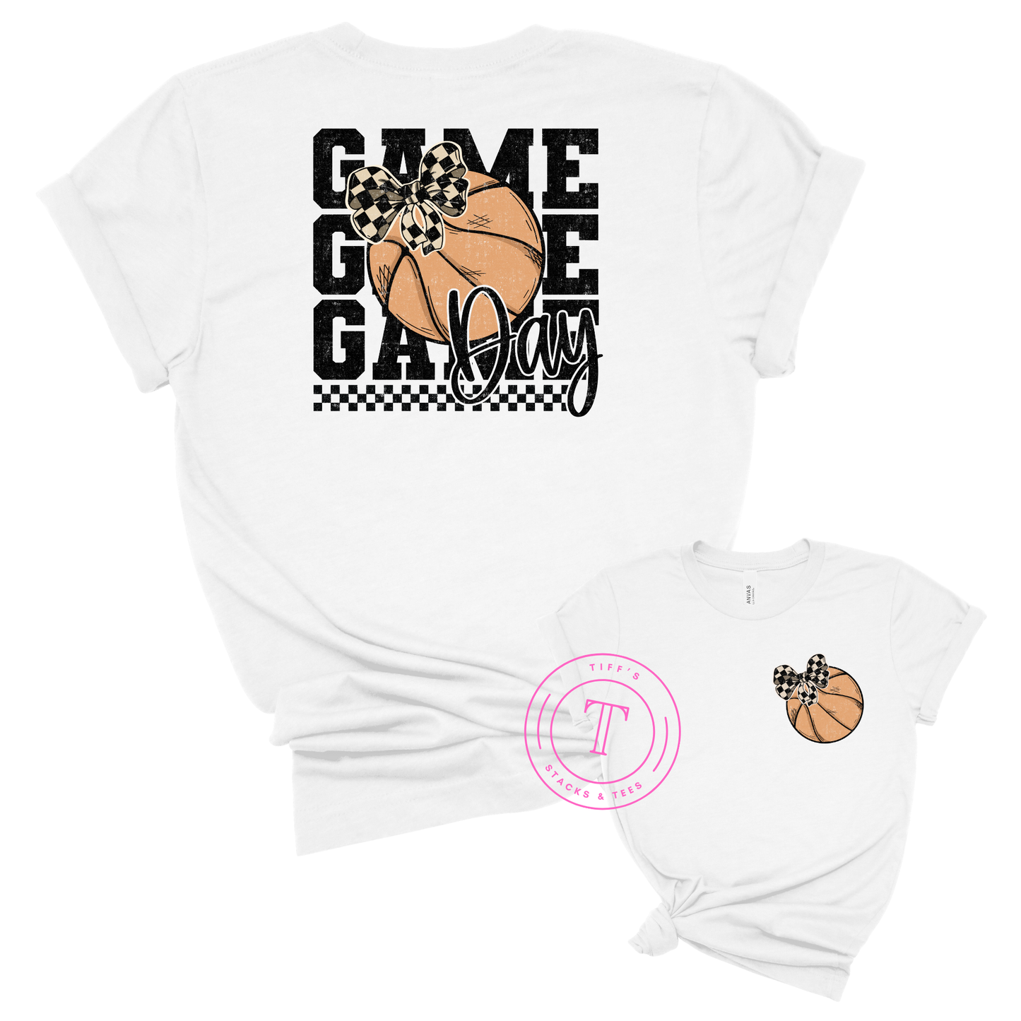 Basketball Game Day Coquette Front/Back