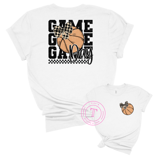 Basketball Game Day Coquette Front/Back
