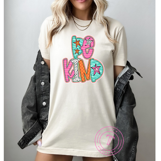 Be Kind Colorful Doodle Youth