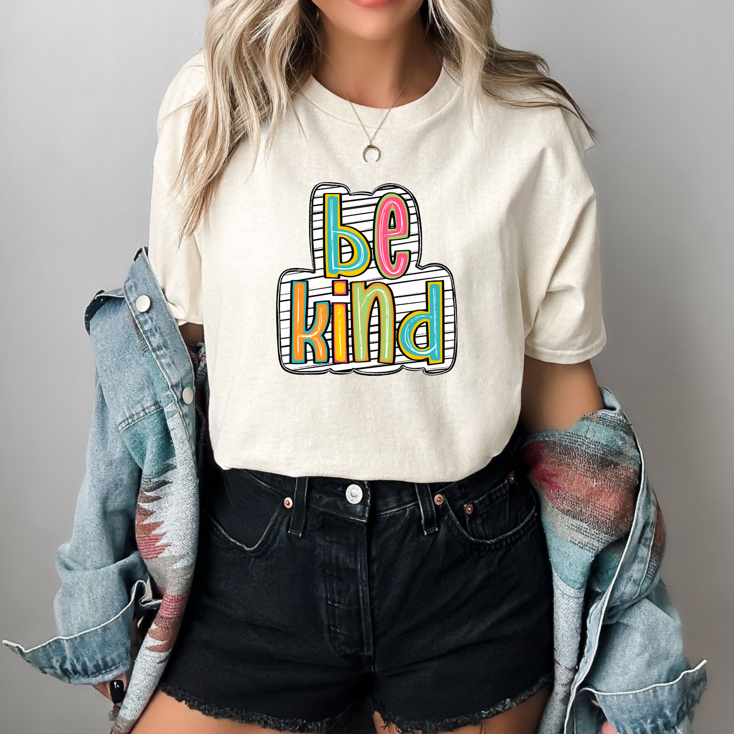 Be Kind Colorful Doodle Youth