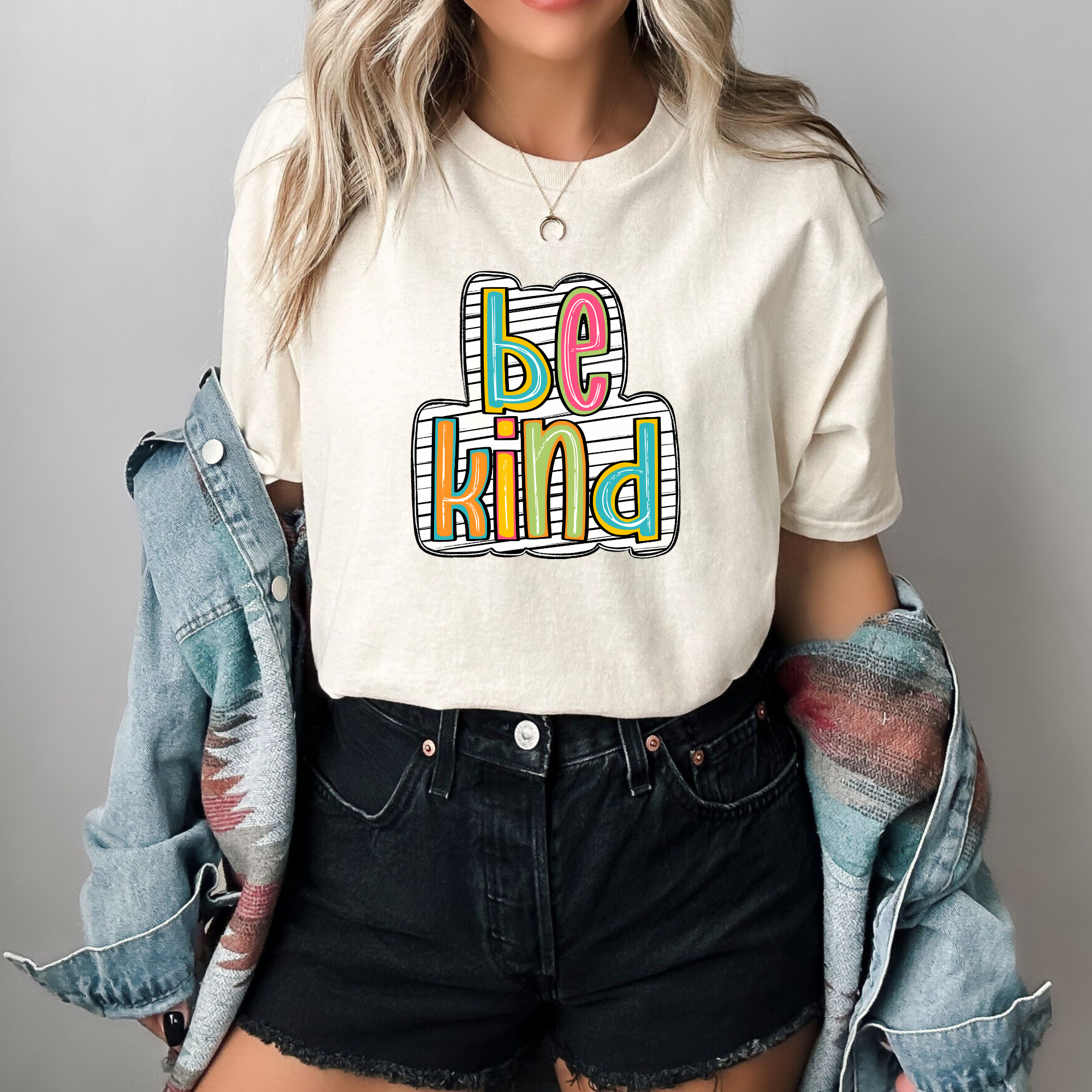 Be Kind Colorful Doodle Youth