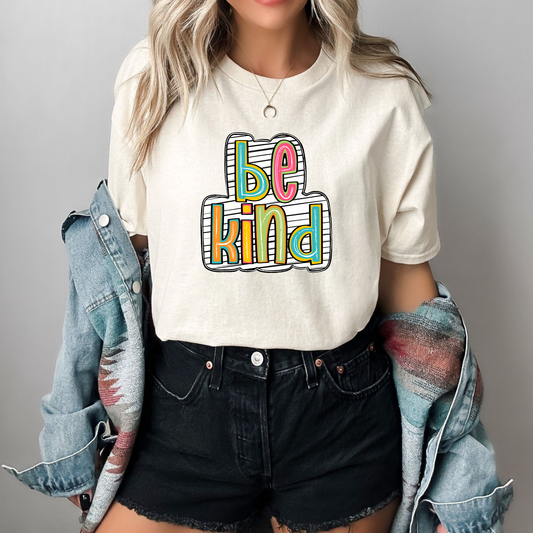 Be Kind Colorful Doodle Youth
