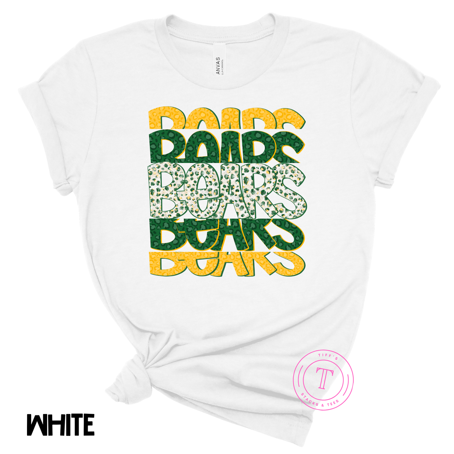 Bears Green & Yellow Stacked