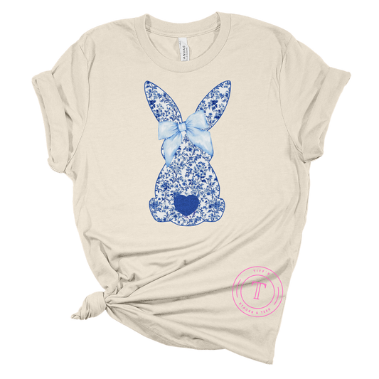 Blue Floral Bunny Youth