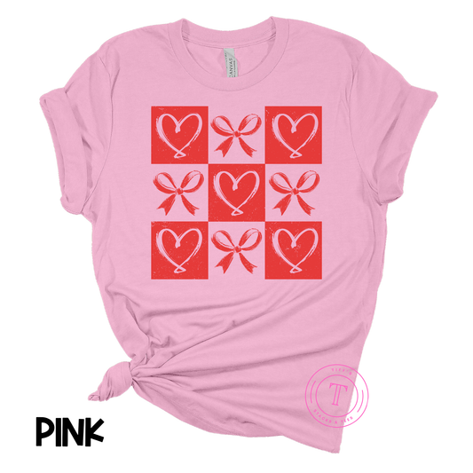 Red Bows & Hearts Youth