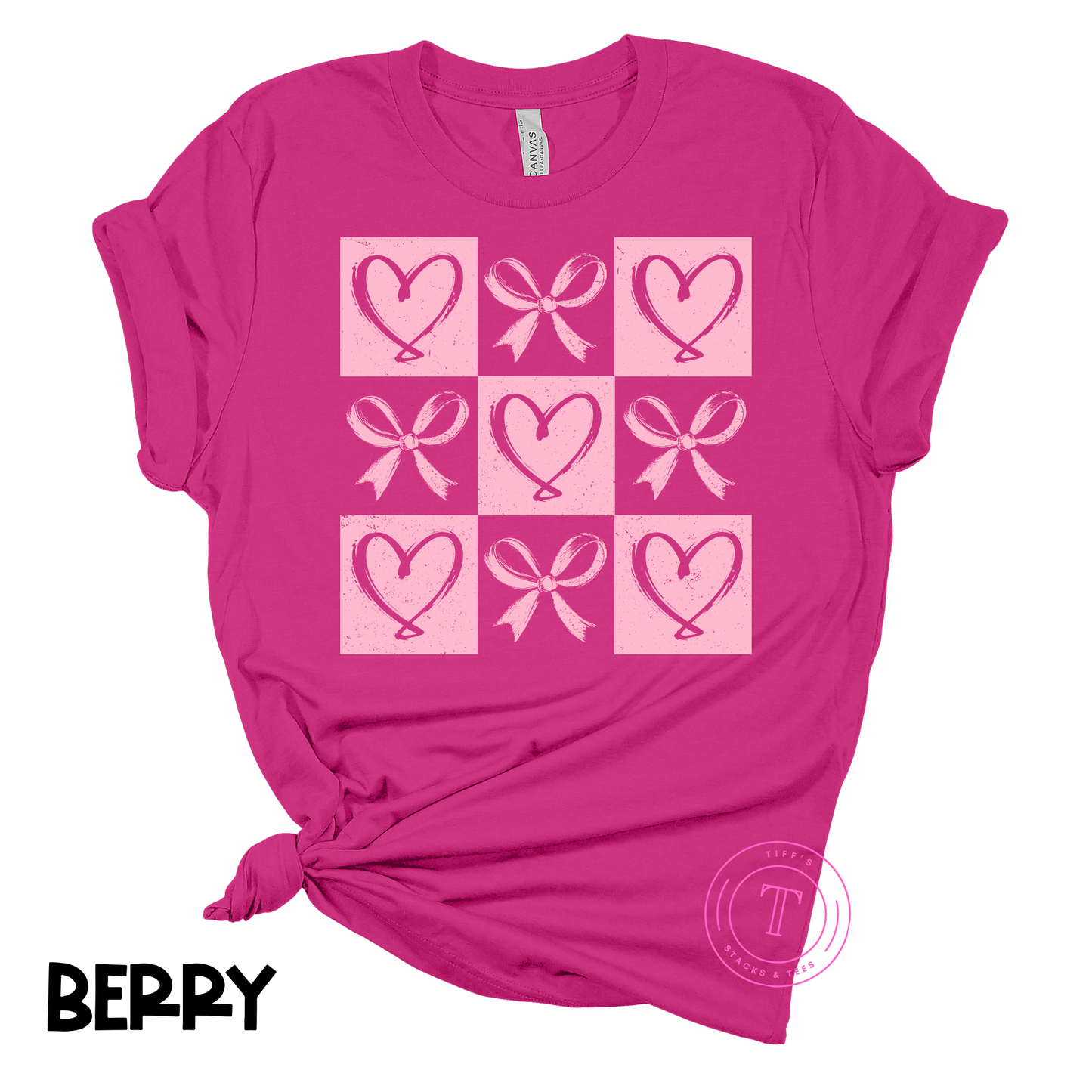 Pink Bows & Hearts Youth