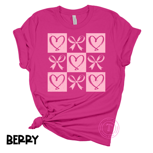 Pink Bows & Hearts Youth